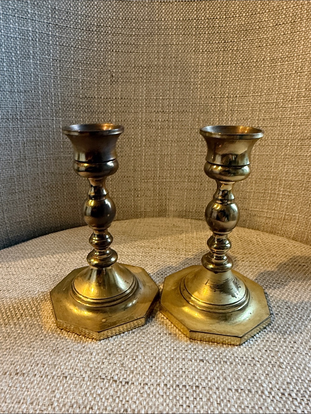 Vintage Baldwin Brass Taper Candle Holders - Set of 2